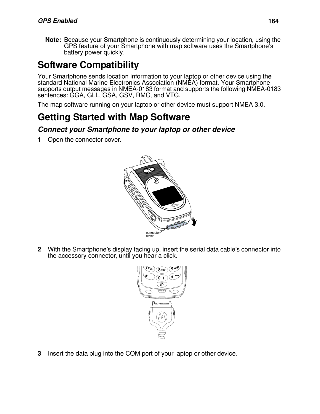 Nextel comm I930, I920 manual Software Compatibility, Getting Started with Map Software, GPS Enabled 164 