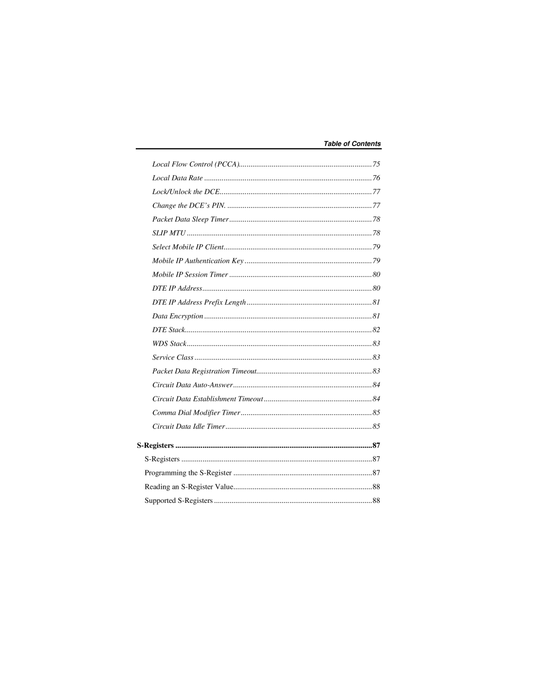 Nextel comm IR1200 manual Registers 