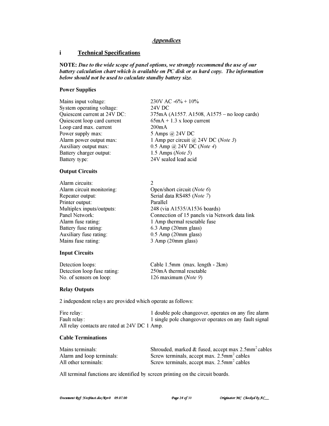 Nexus 21 A1557 technical specifications Technical Specifications 