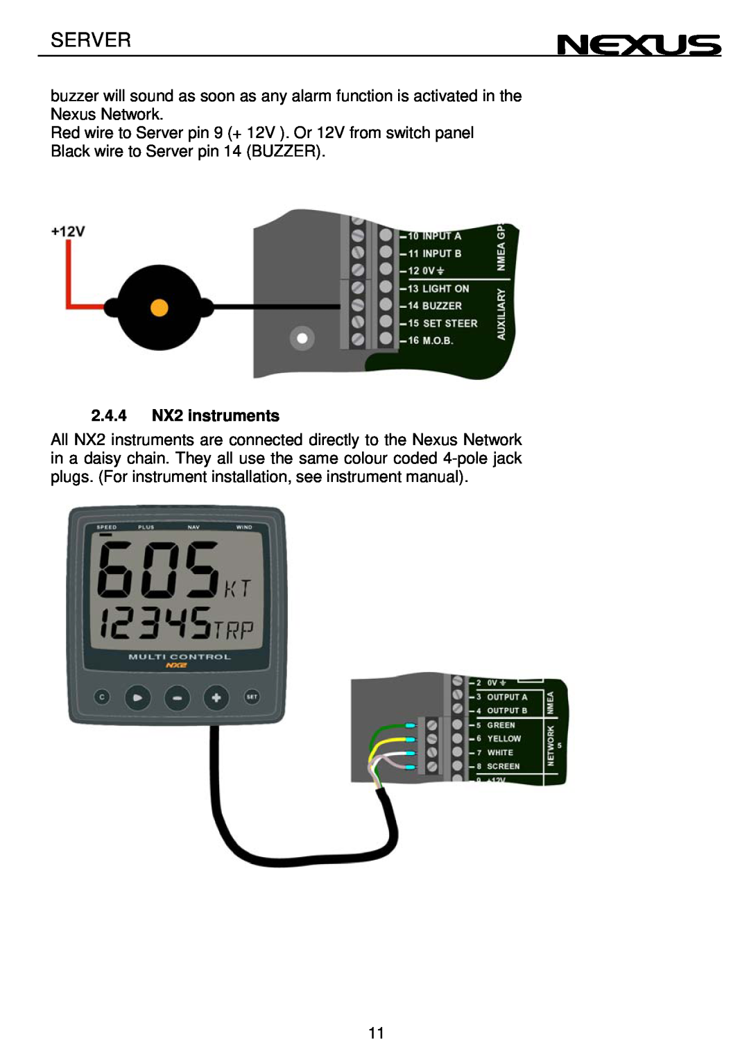 Nexus 21 operation manual Server, 2.4.4 NX2 instruments 