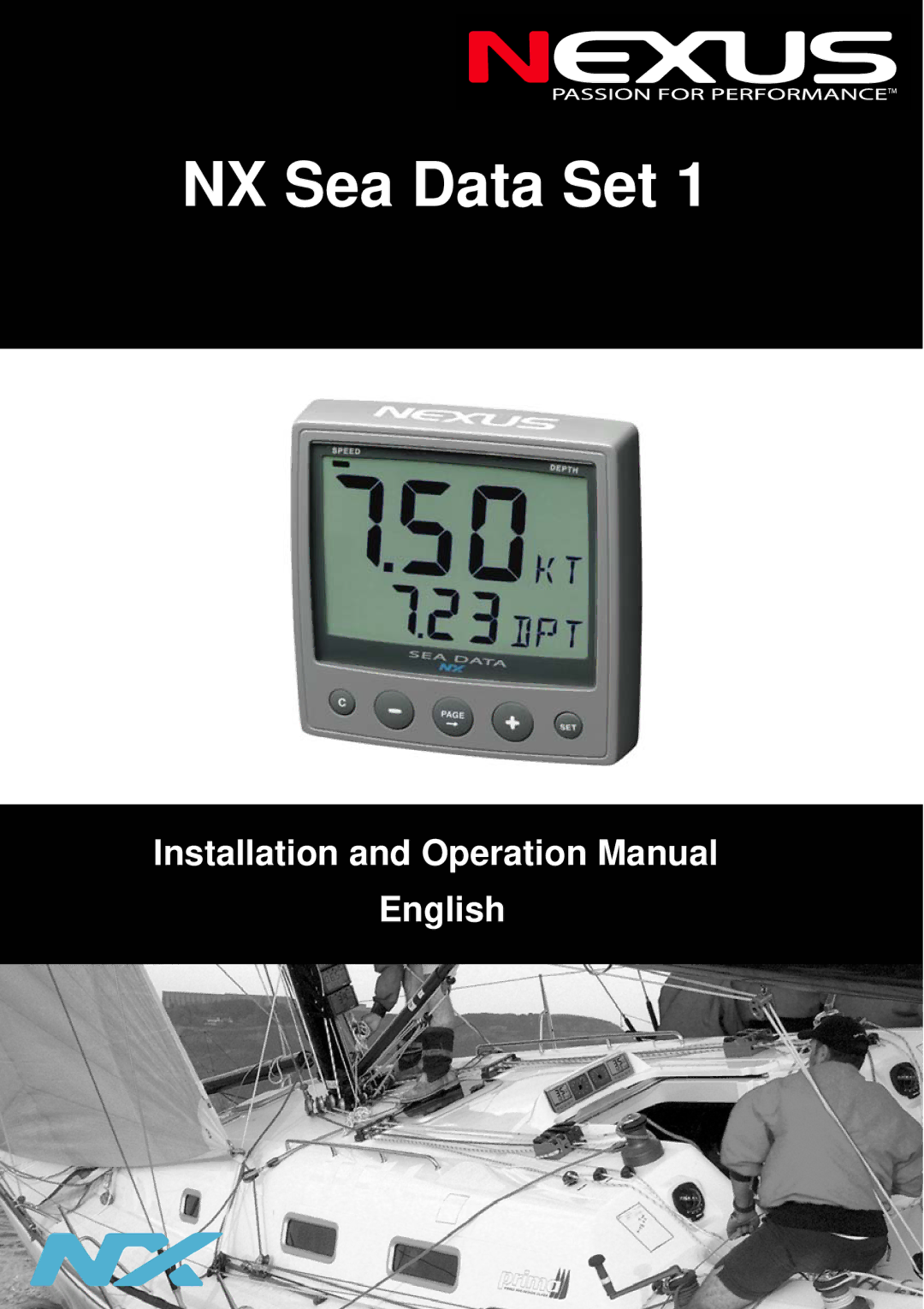 Nexus 21 TH52 operation manual NX Sea Data Set 