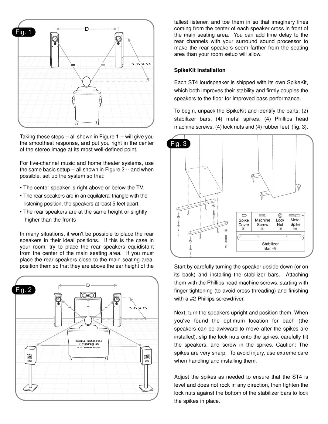 NHT 4 user manual SpikeKit Installation 