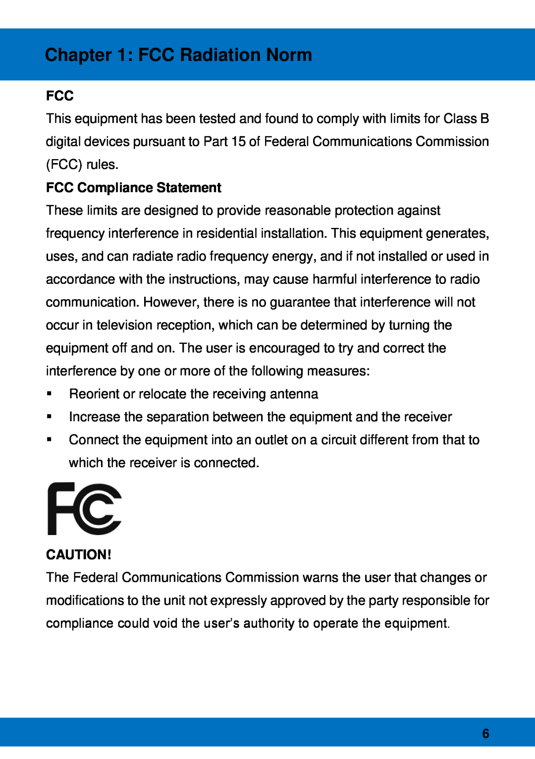 Night Owl Optics Night Owl Pro Remote Access, BJPRO-86-1TB manual FCC Radiation Norm, FCC Compliance Statement 