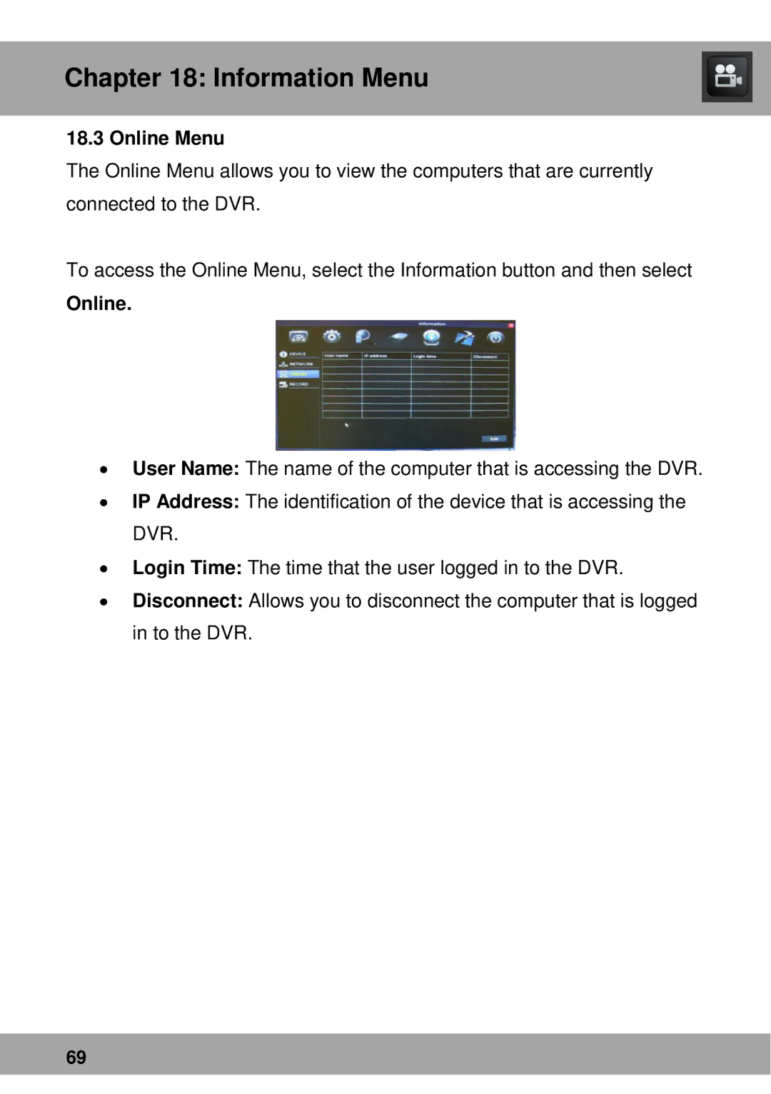 Night Owl Optics Advantage Series, Complete Security Solution manual Online Menu 