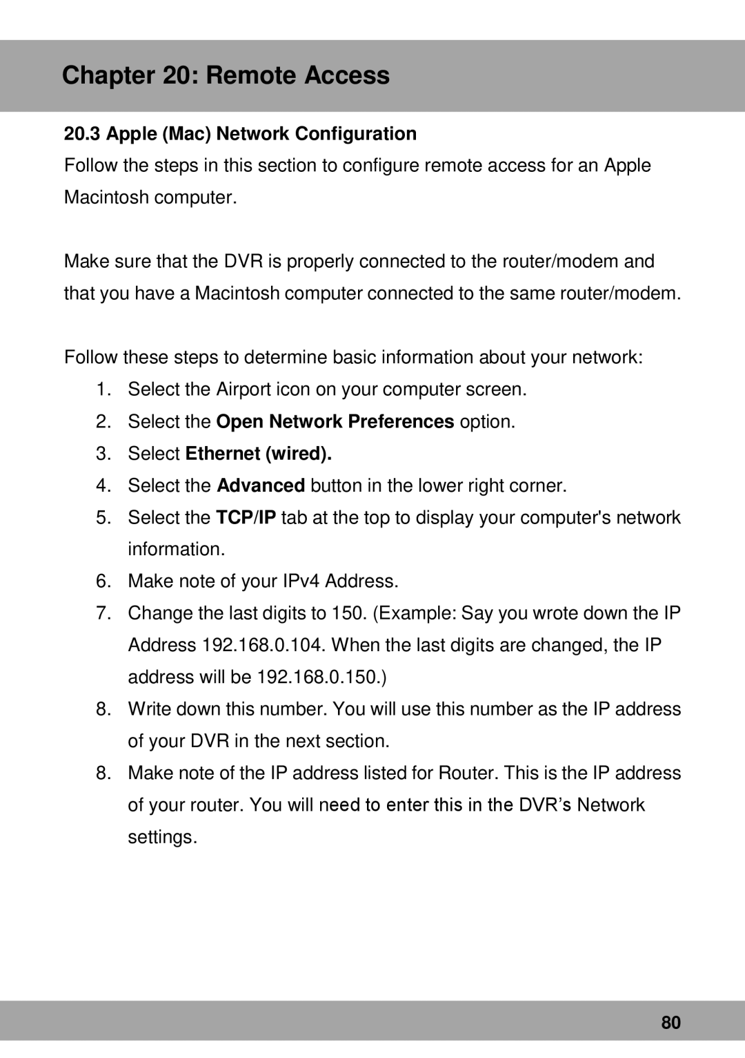 Night Owl Optics Complete Security Solution, Advantage Series manual Apple Mac Network Configuration 