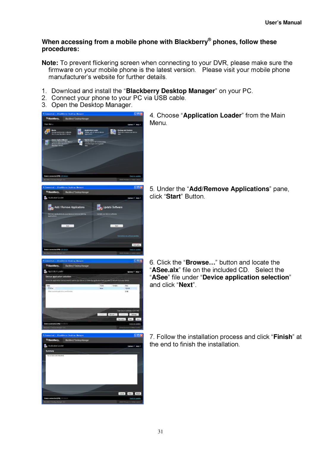 Night Owl Optics Zeus-DVR10, Zeus-DVR5, Digital Video Recorder manual ASee file under Device application selection 