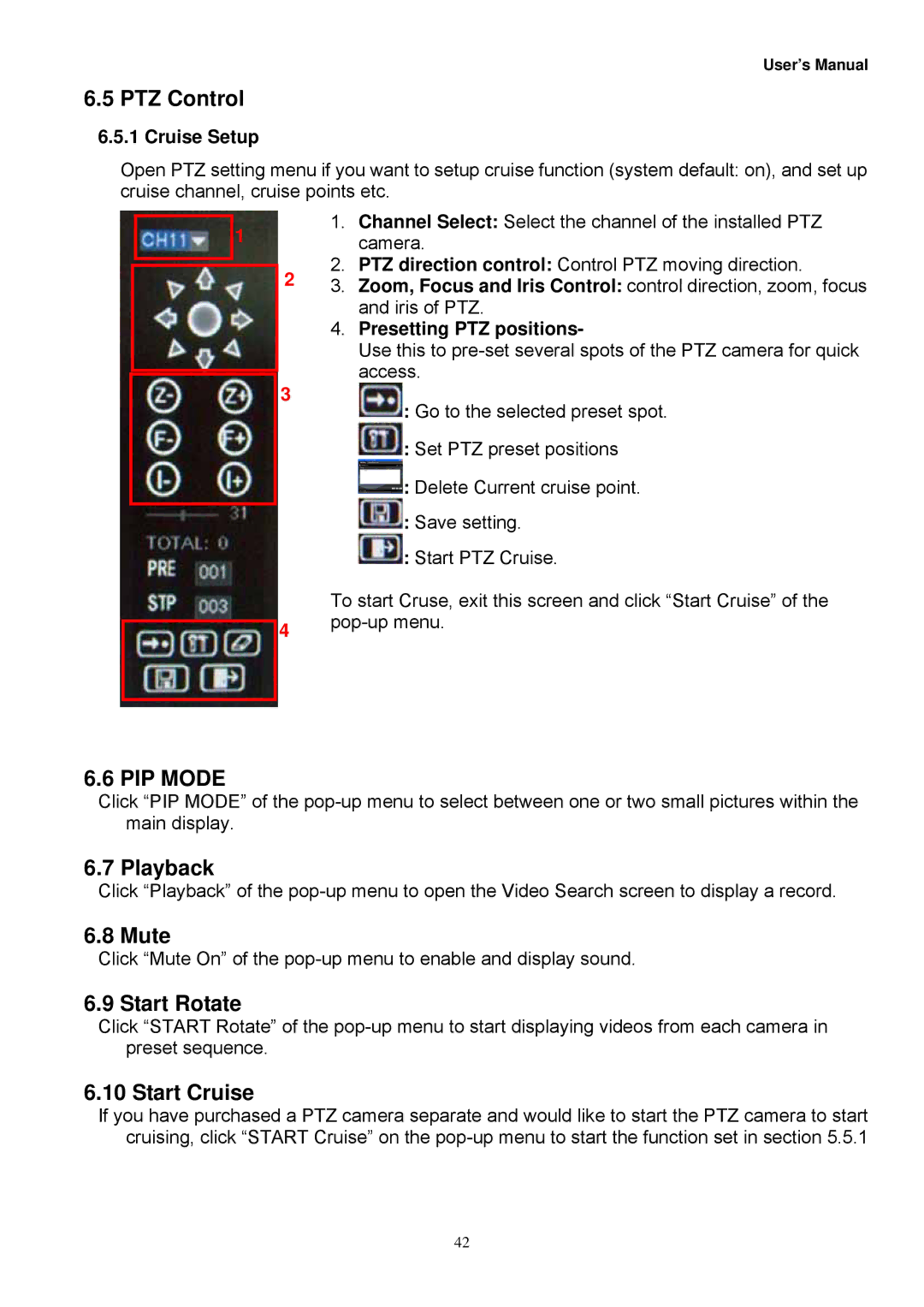 Night Owl Optics Zeus-DVR5, Zeus-DVR10, Digital Video Recorder manual PIP Mode 