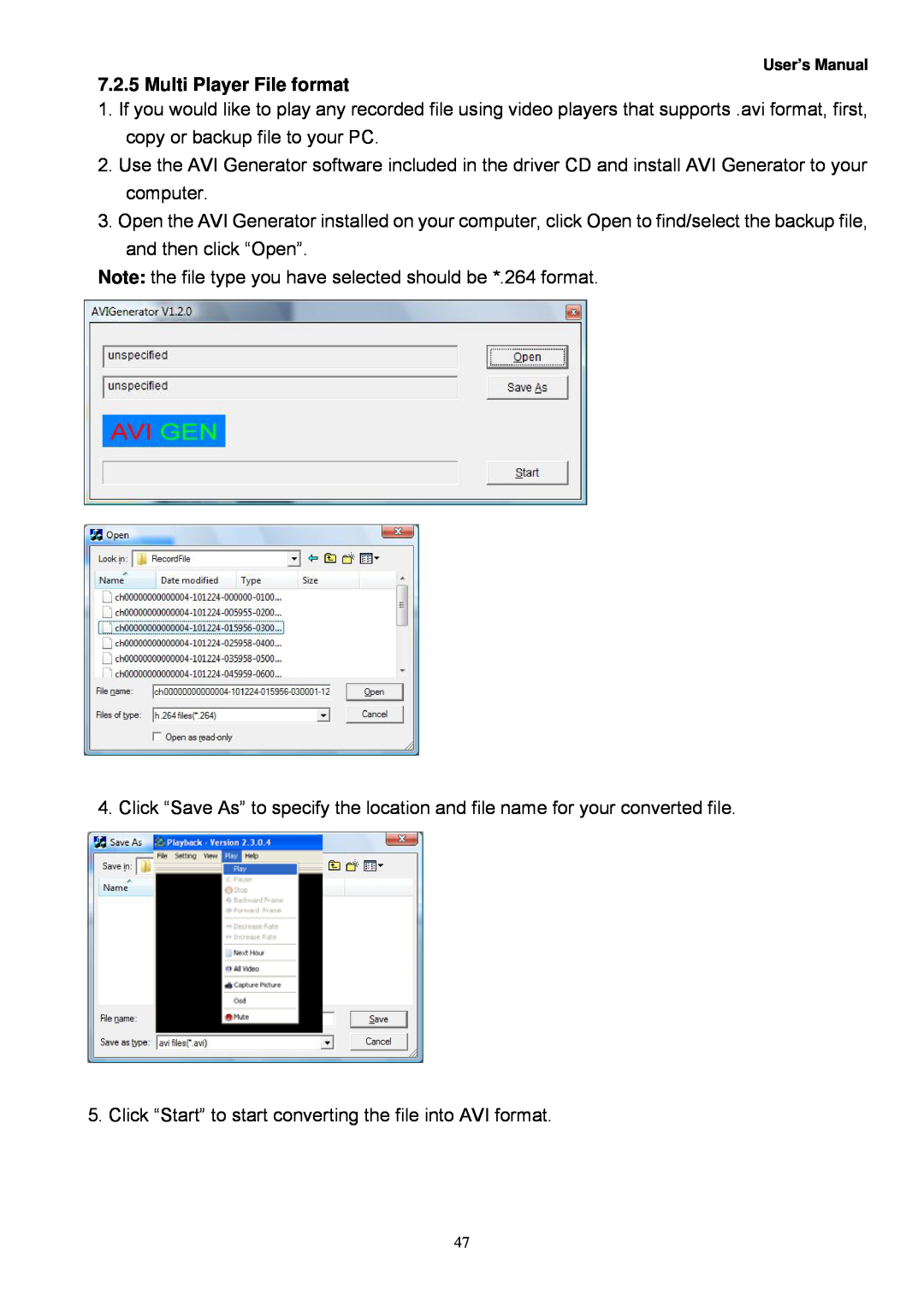 Night Owl Optics Zeus-DVR10, Zeus-DVR5, Digital Video Recorder manual Multi Player File format 