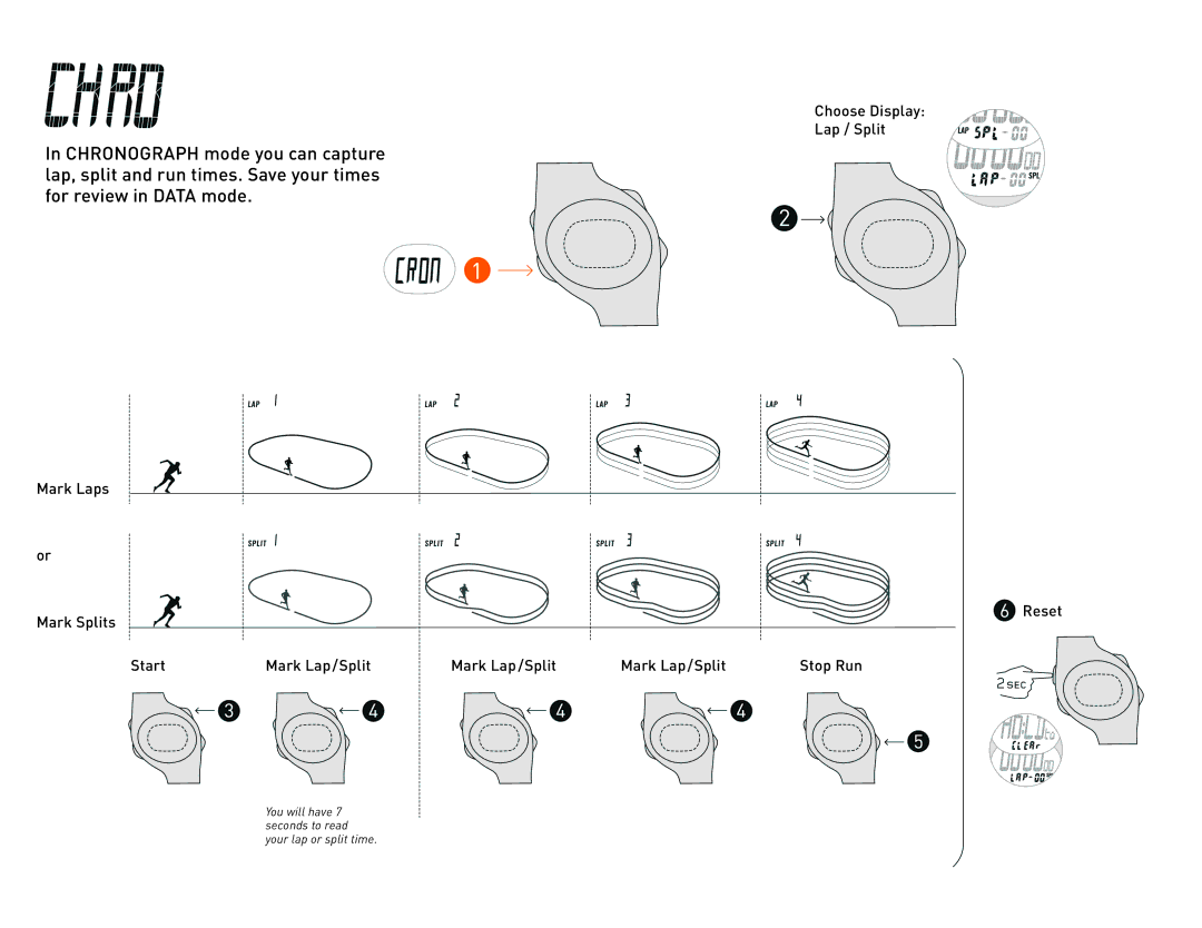 Nike 15 manual Choose Display Lap / Split 