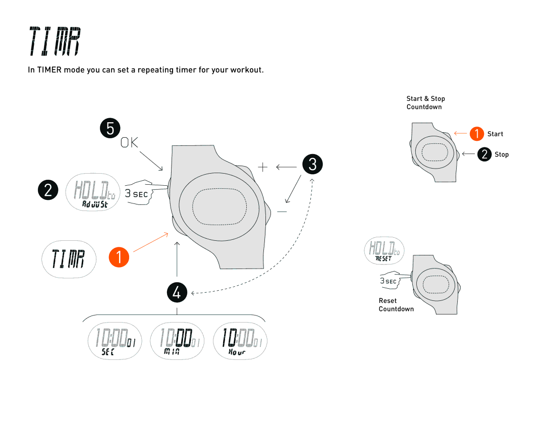 Nike 15 manual Timer mode you can set a repeating timer for your workout 