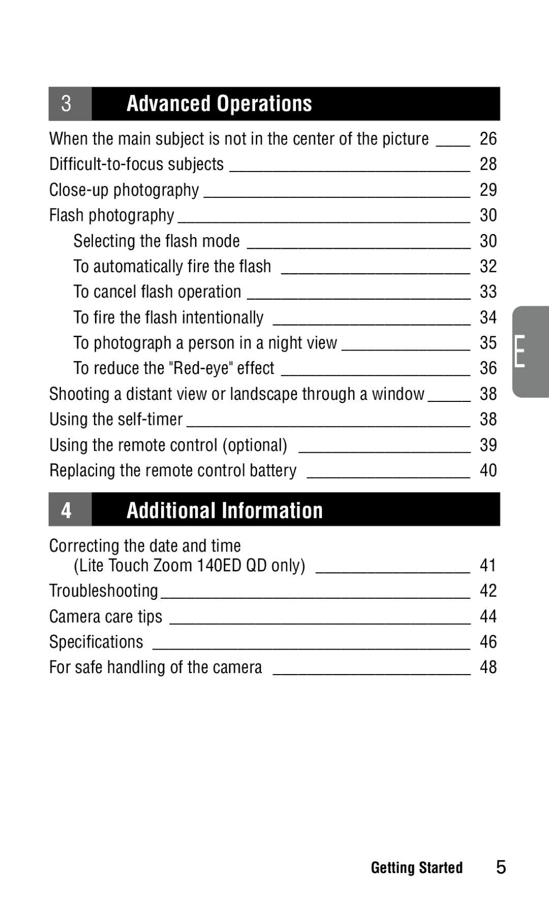 Nikon 140ED instruction manual Advanced Operations, Correcting the date and time 