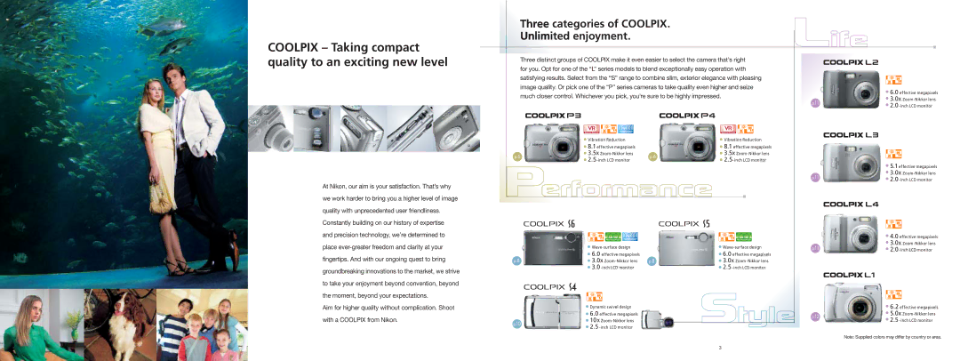 Nikon 16 manual Coolpix Taking compact quality to an exciting new level 