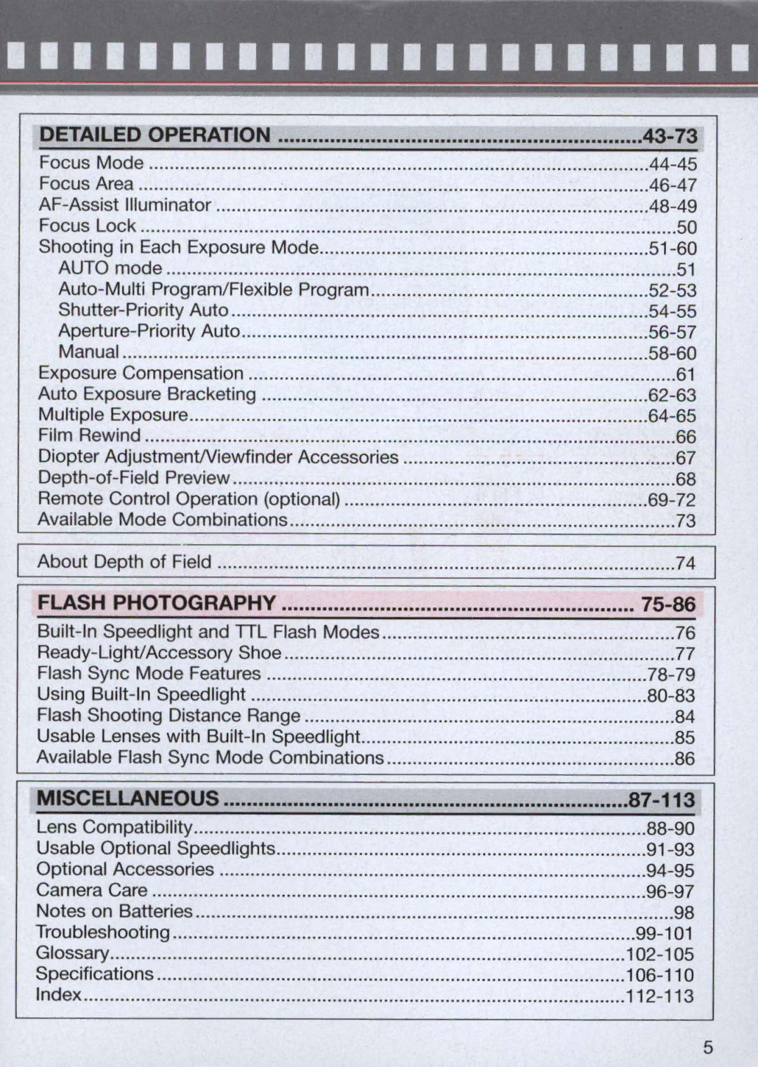 Nikon 1714, 1713 instruction manual 75-86 