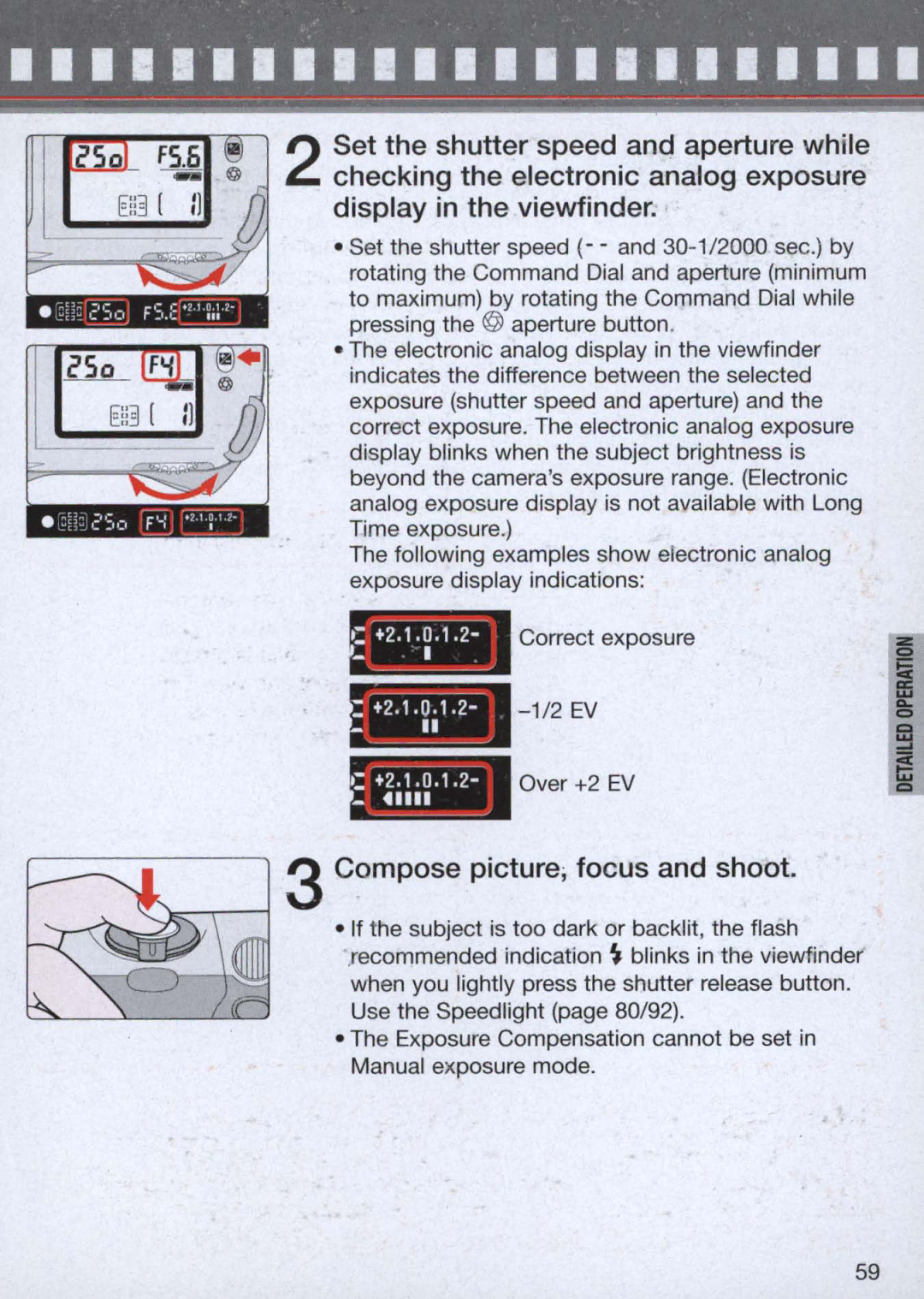 Nikon 1714, 1713 instruction manual ====, Compose picture focus and shoot 