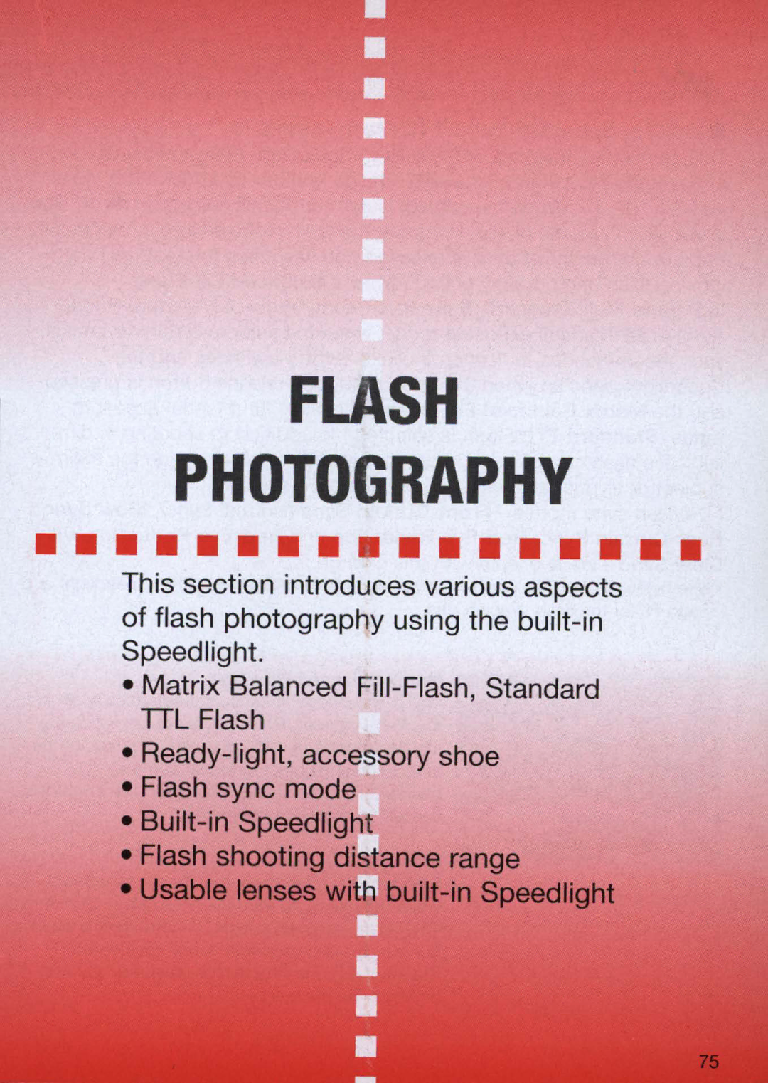 Nikon 1714, 1713 instruction manual Flash 