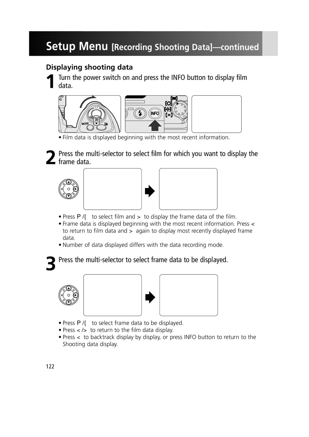 Nikon 1799 instruction manual Displaying shooting data 