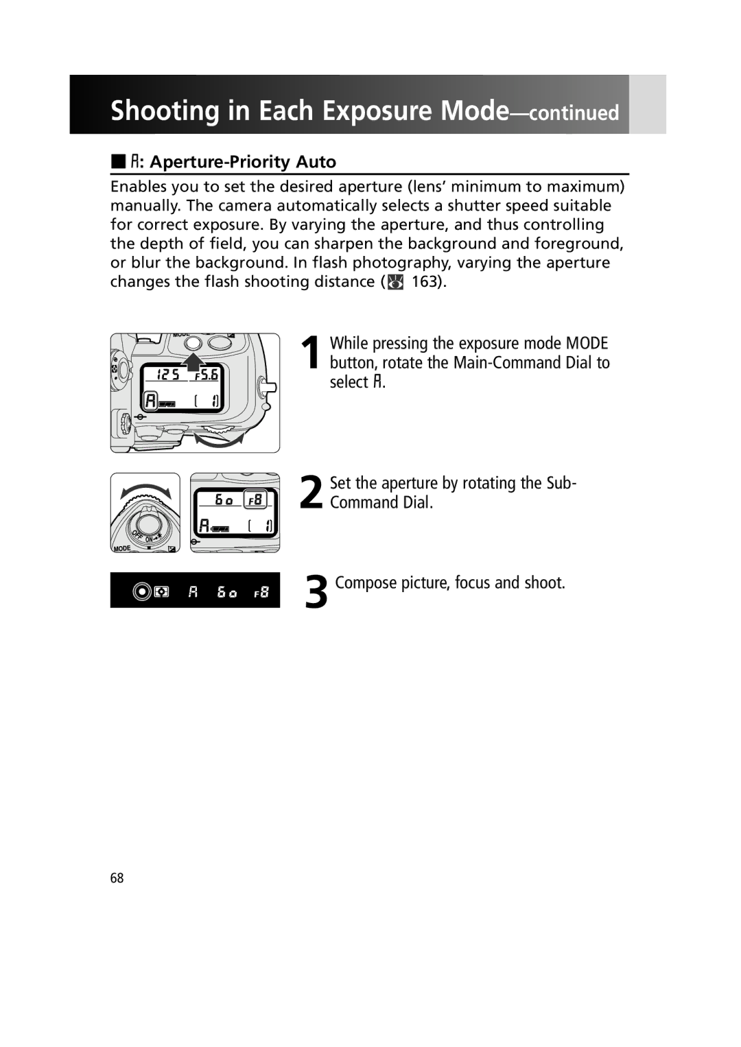 Nikon 1799 instruction manual £ Aperture-Priority Auto 