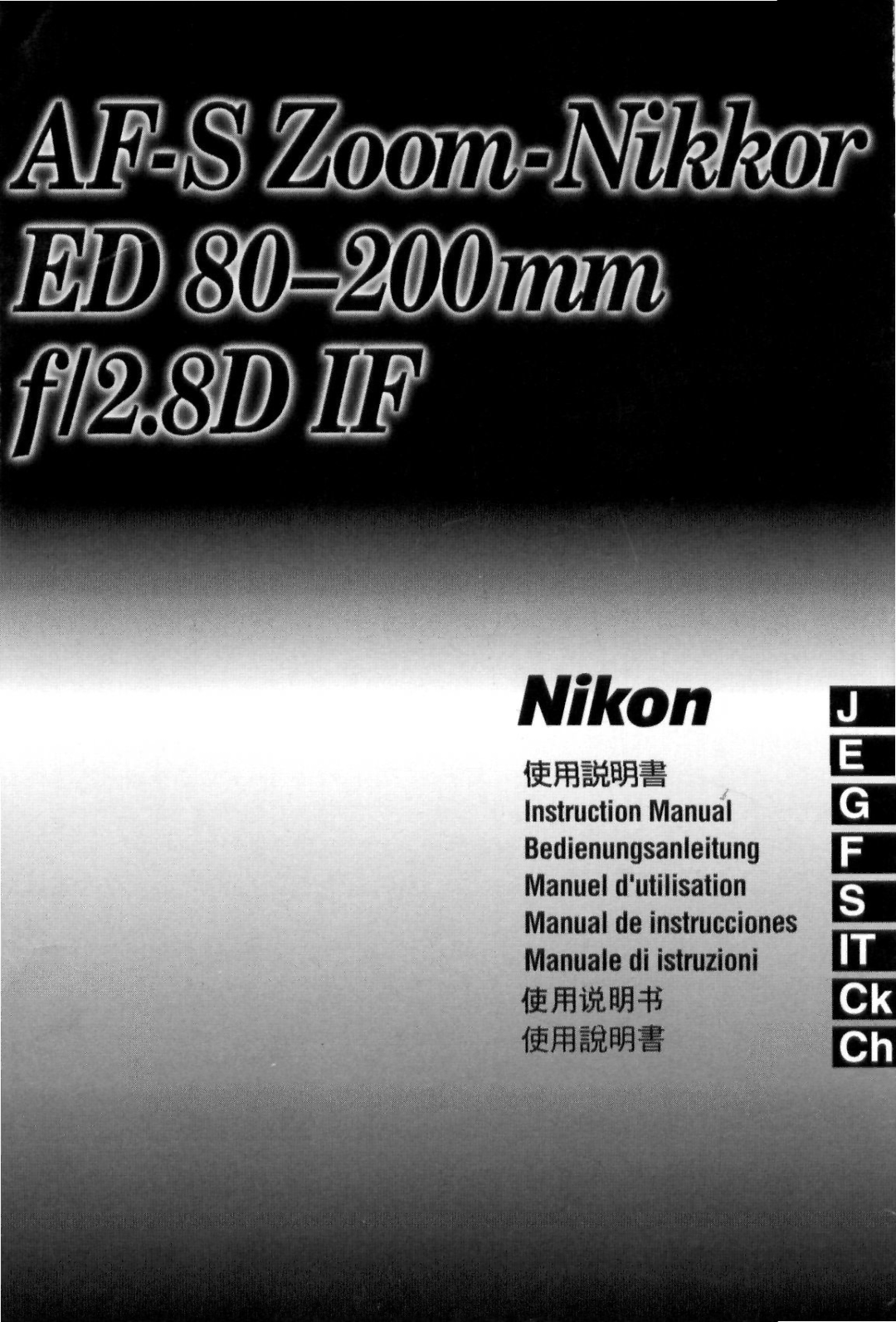 Nikon 1986 instruction manual MS MmwpMMkip 