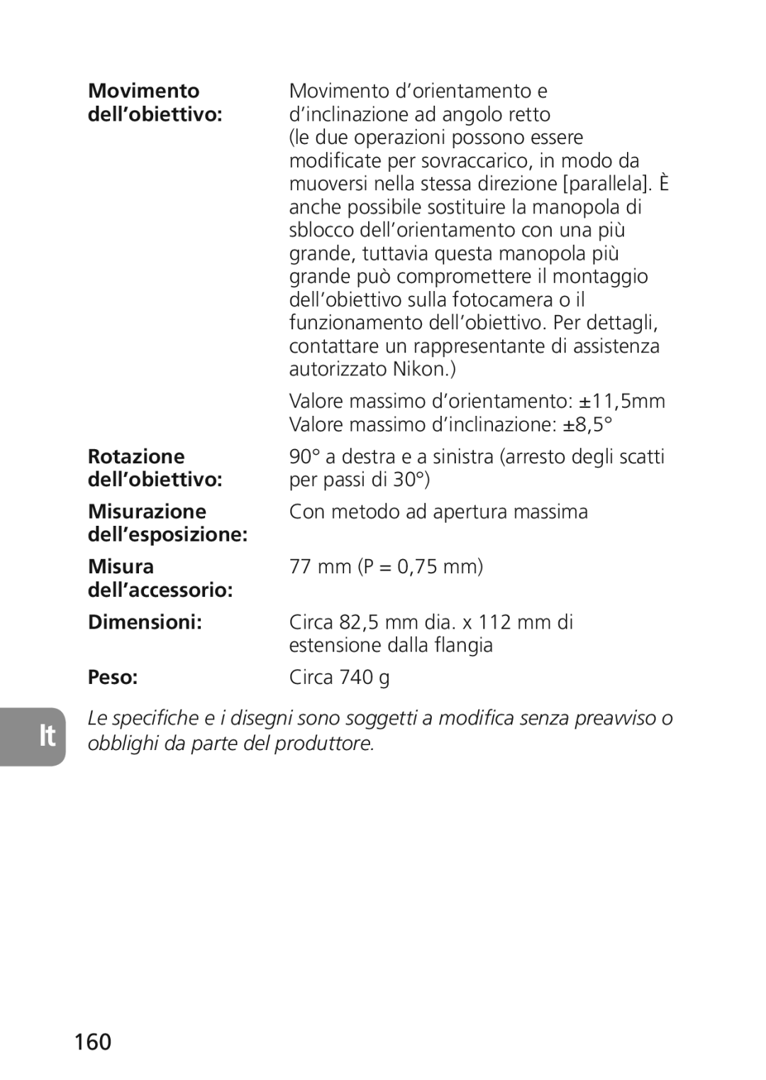 Nikon 2174 user manual 160 