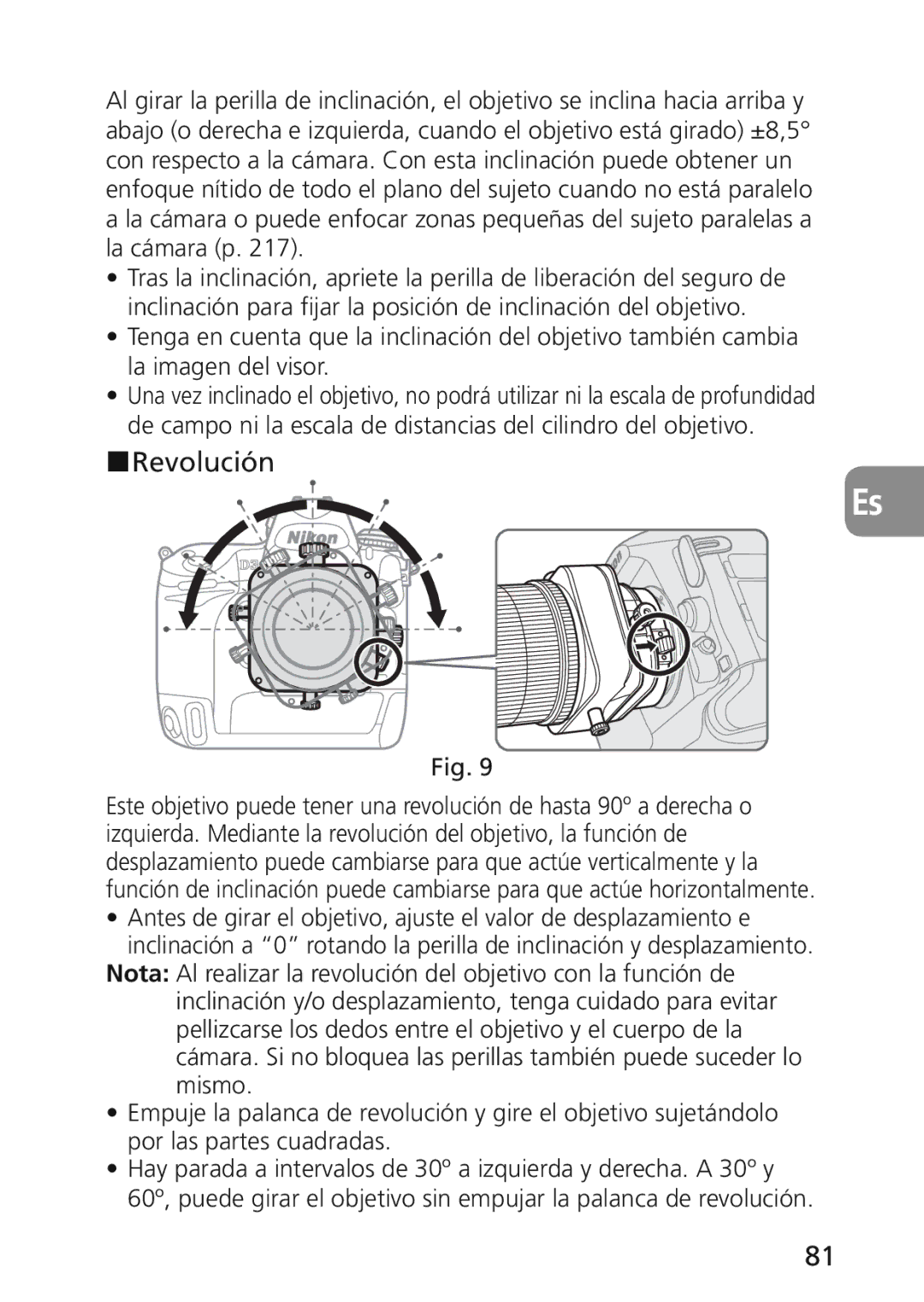 Nikon 2174 user manual Revolución 