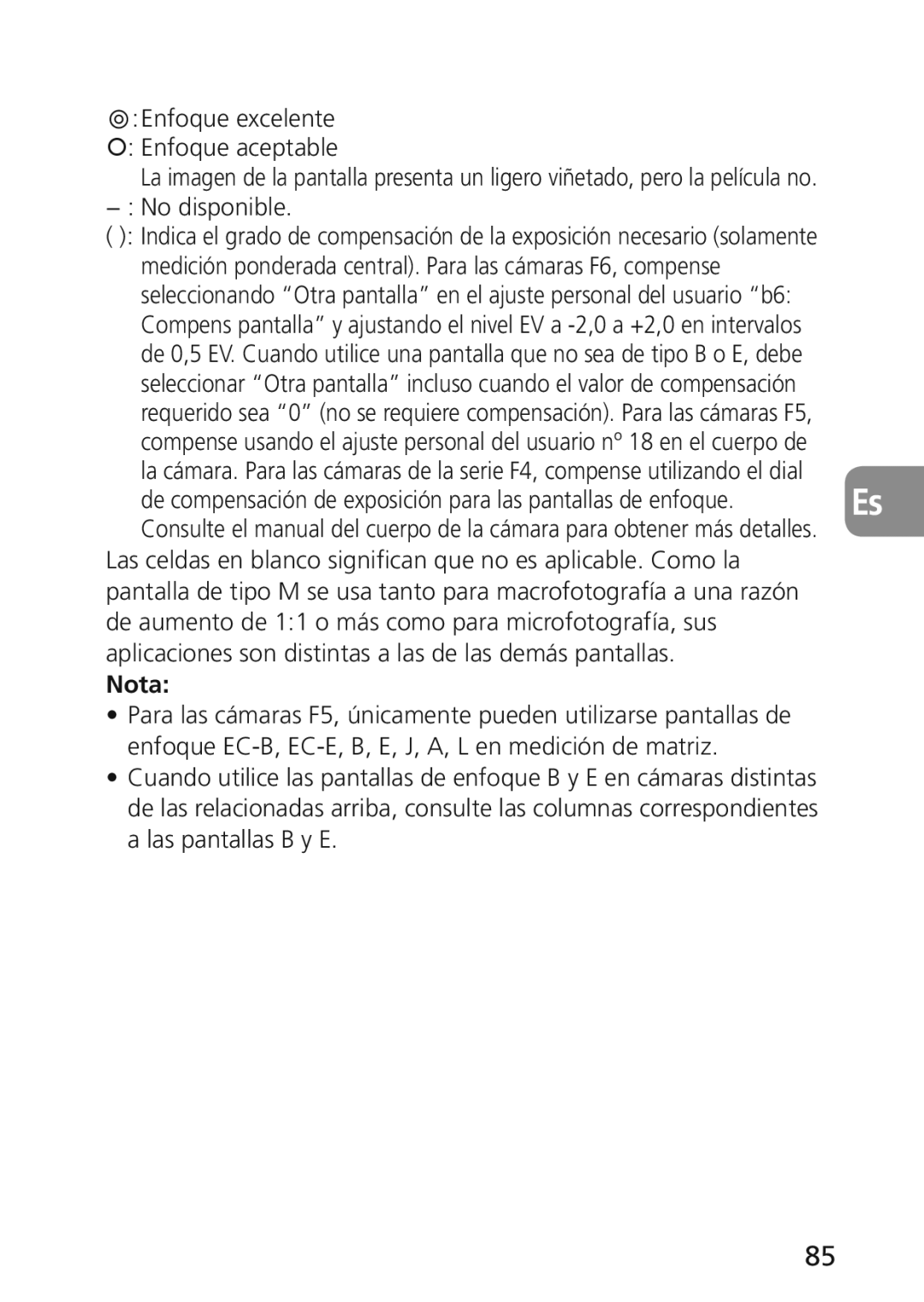 Nikon 2174 user manual Nota 