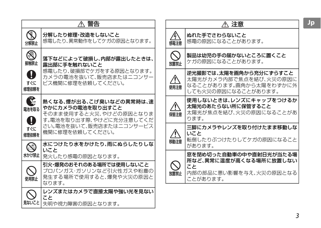 Nikon 2181 user manual 分解したり修理・改造をしないこと 