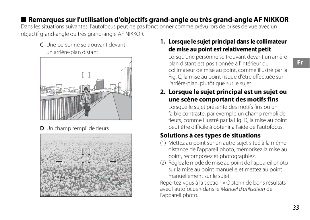 Nikon 2181 user manual Solutions à ces types de situations 