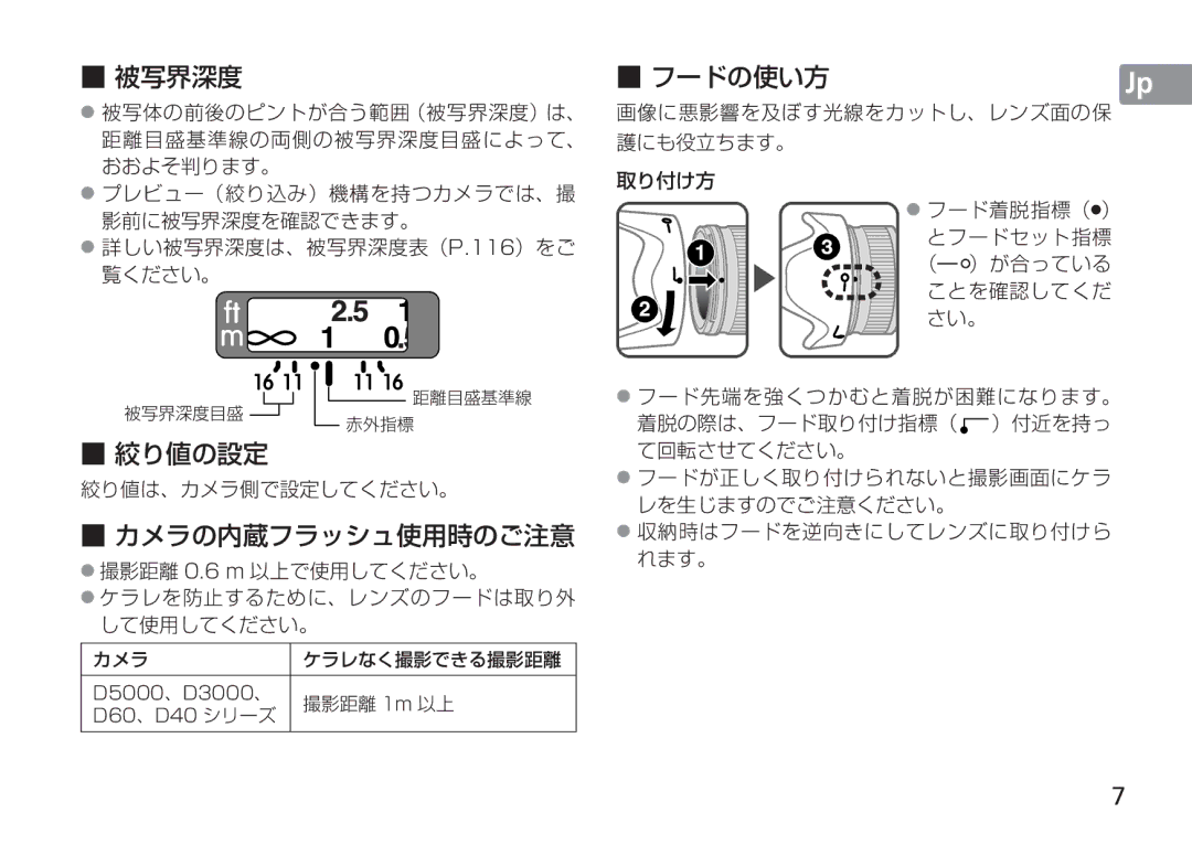 Nikon 24mm f/1.4G ED, 2184 manual D5000、D3000、, D60、D40 シリーズ 