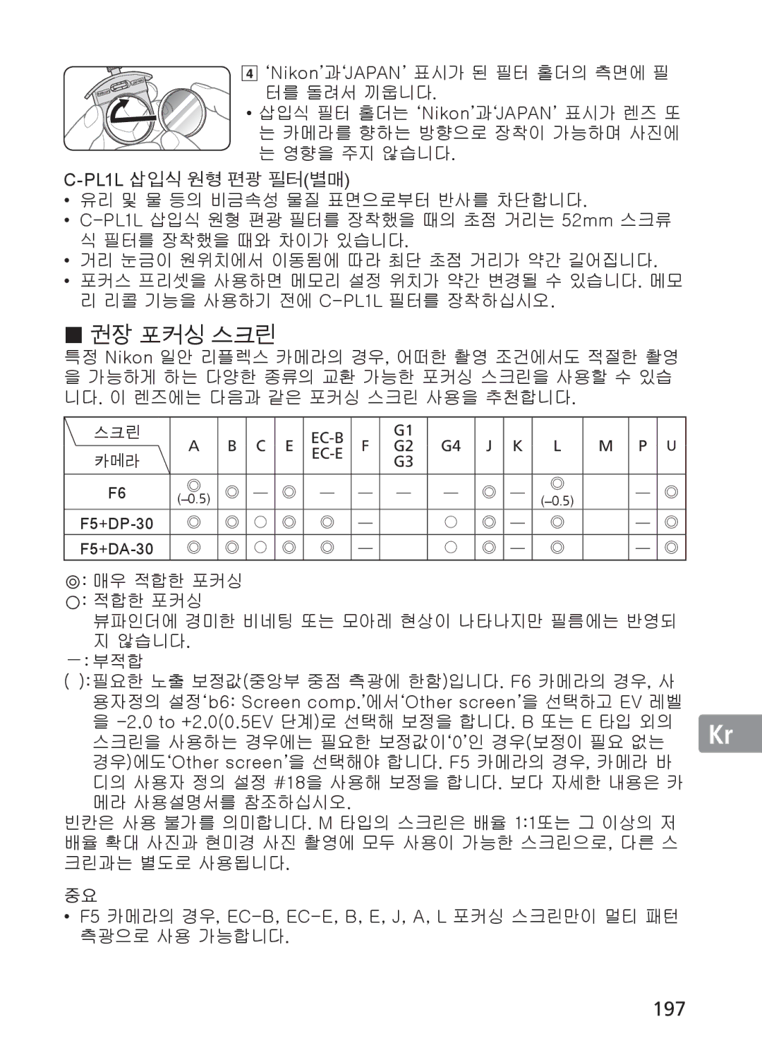 Nikon 2187 manual 197, G4 J K 