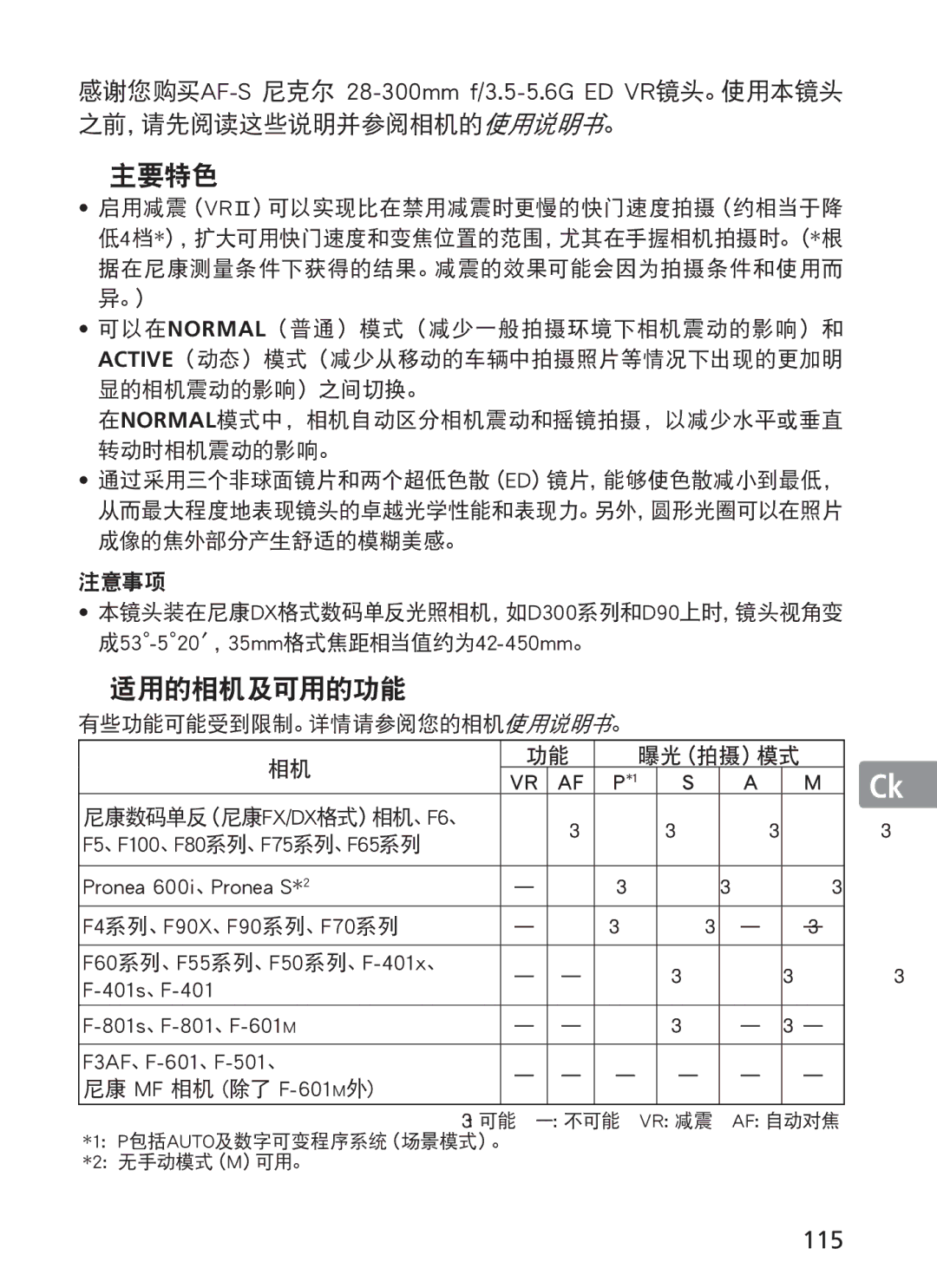 Nikon 2191 manual 115, Pronea 600i、Pronea S*2 F4系列、F90X、F90系列、F70系列, 401s、F-401 801s、F-801、F-601M F3AF、F-601、F-501、 