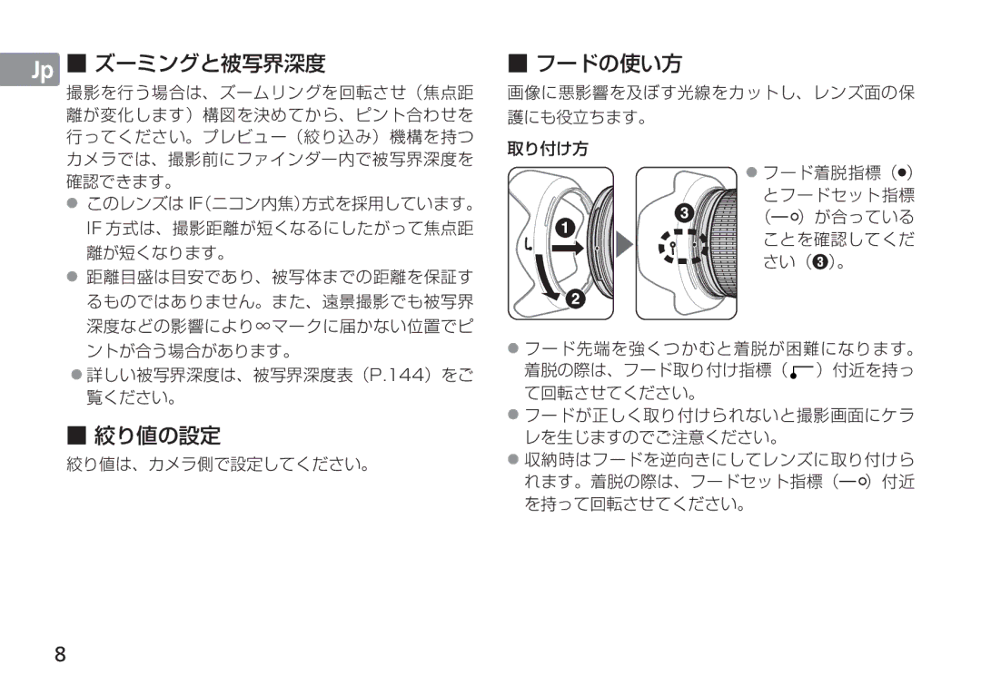 Nikon 2193 manual 絞り値の設定 