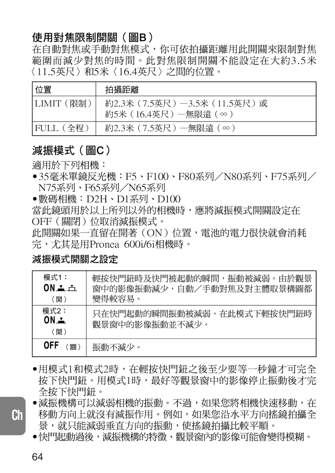 Nikon 2208 instruction manual 適用於下列相機： 35毫米單鏡反光機：F5、F100、F80系列／N80系列、F75系列／ 