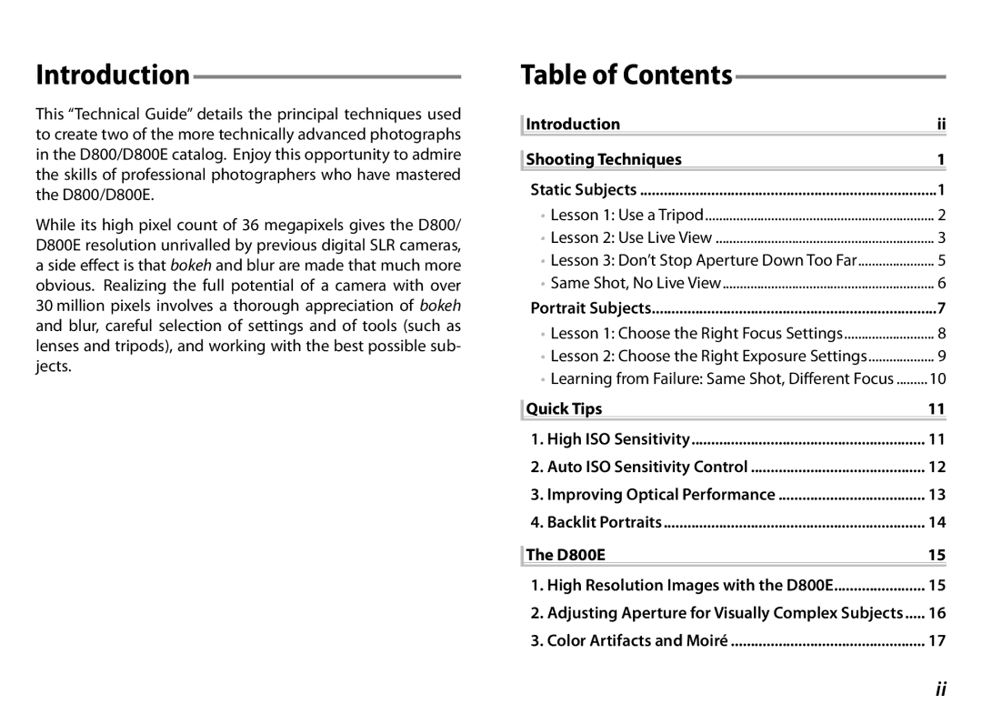 Nikon 25498B manual Introduction 