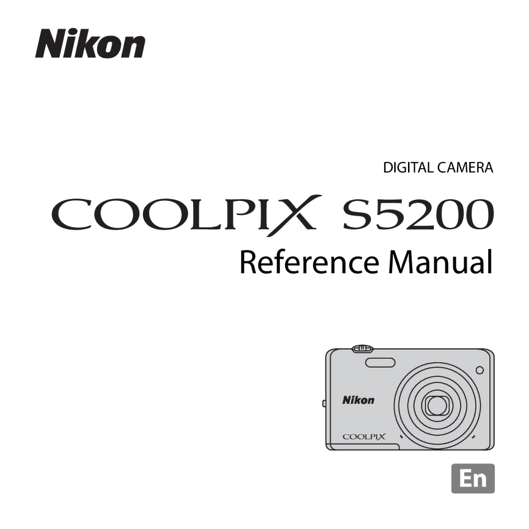 Nikon 26377, COOLPIXS5200PLUMKIT, COOLPIXS5200RED, COOLPIXS5200BLK manual Reference Manual 