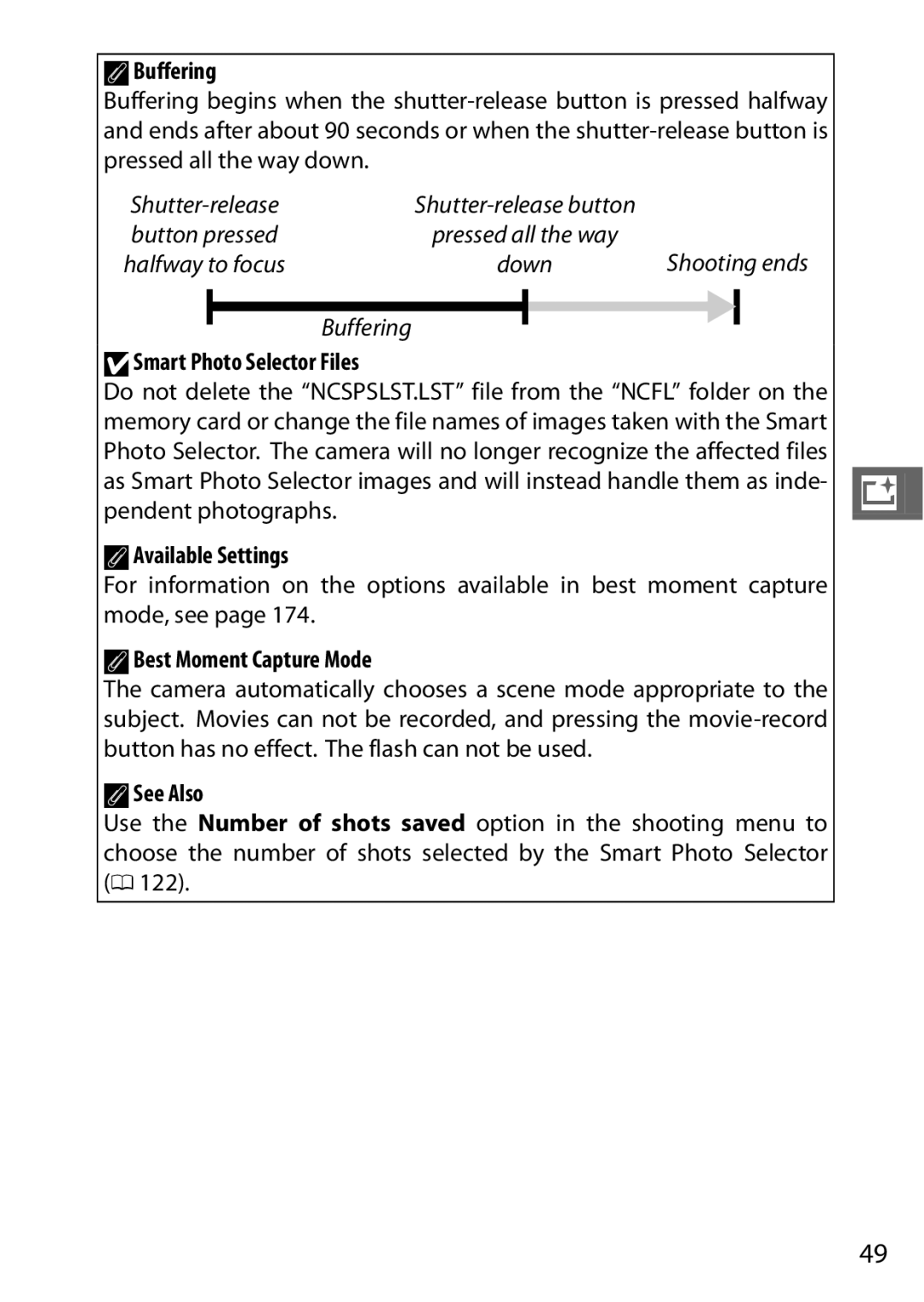 Nikon S1 Red, 27631, 27619, S1 White, 27629 manual Buffering, DSmart Photo Selector Files, ABest Moment Capture Mode 