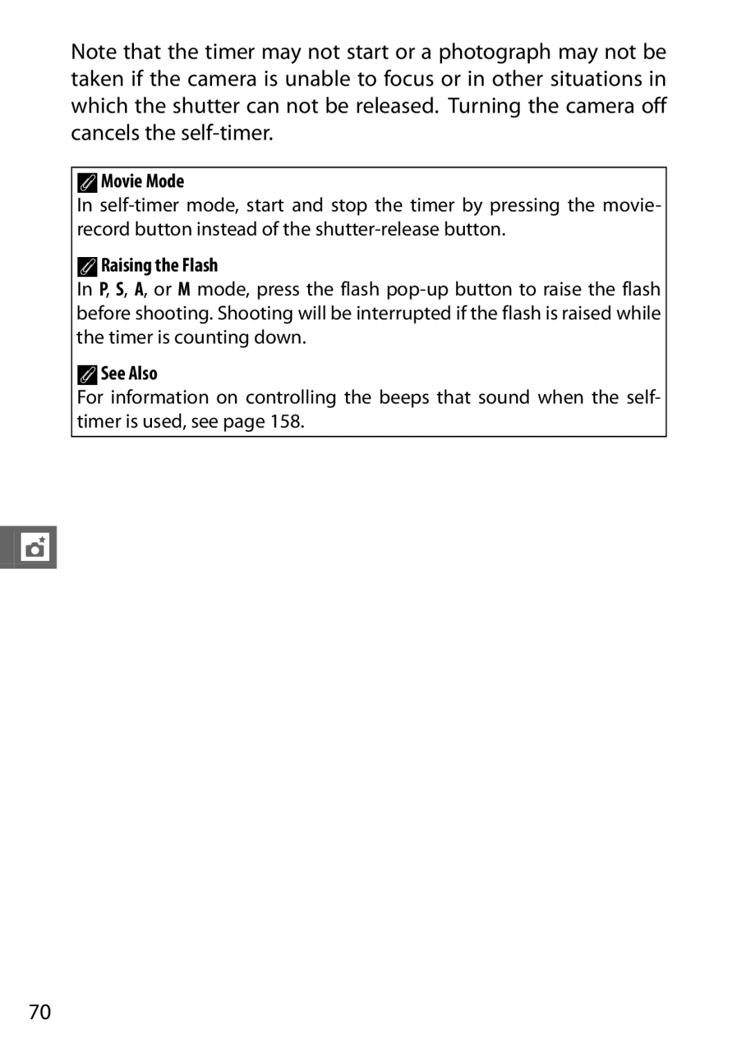 Nikon 27631, 27619, S1 White, S1 Red, 27629 manual AMovie Mode, ARaising the Flash 