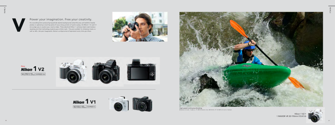 Nikon 30-110MMWHT brochure Power your imagination. Free your creativity, Nikon 1 V2 + Nikkor VR 30-110mm f/3.8-5.6 