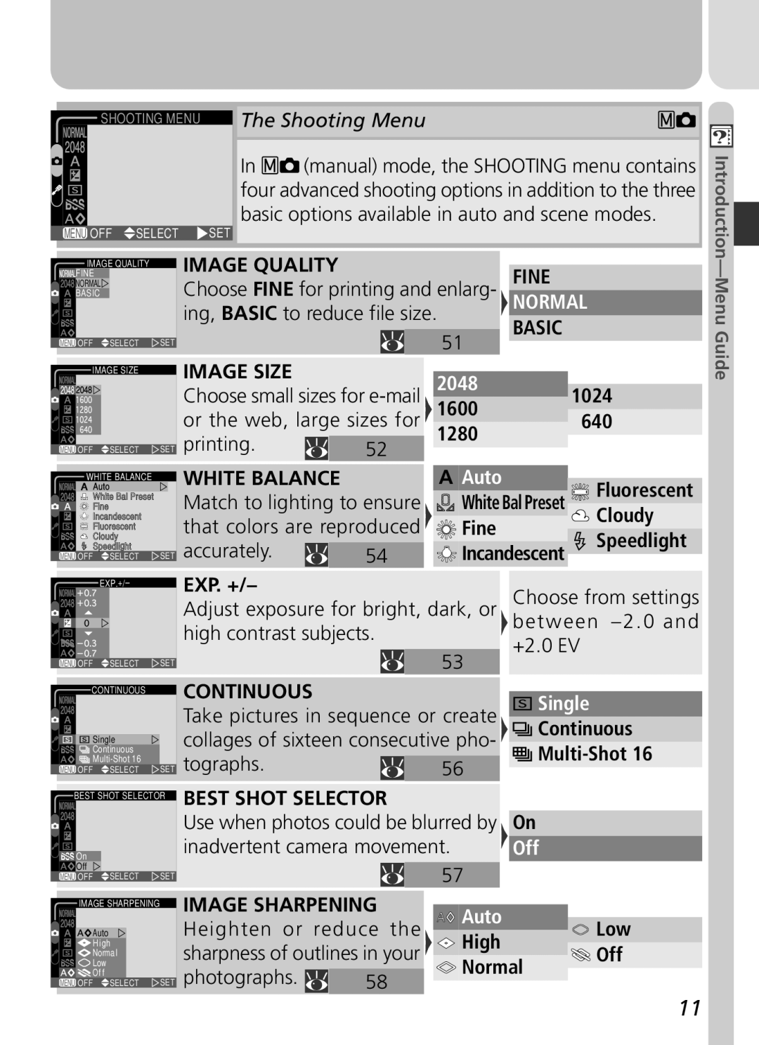 Nikon 3500 manual Shooting Menu The Shooting Menu, Auto, Single, Off 