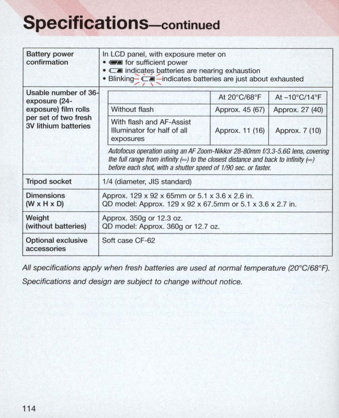 Nikon 3699, 3700, 55 instruction manual 114 