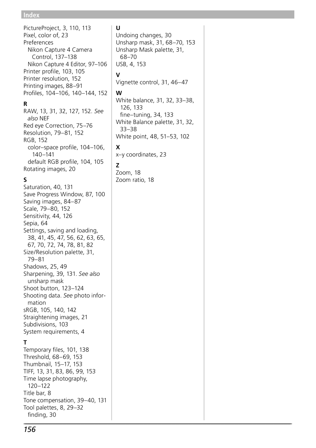 Nikon 4 user manual 156 