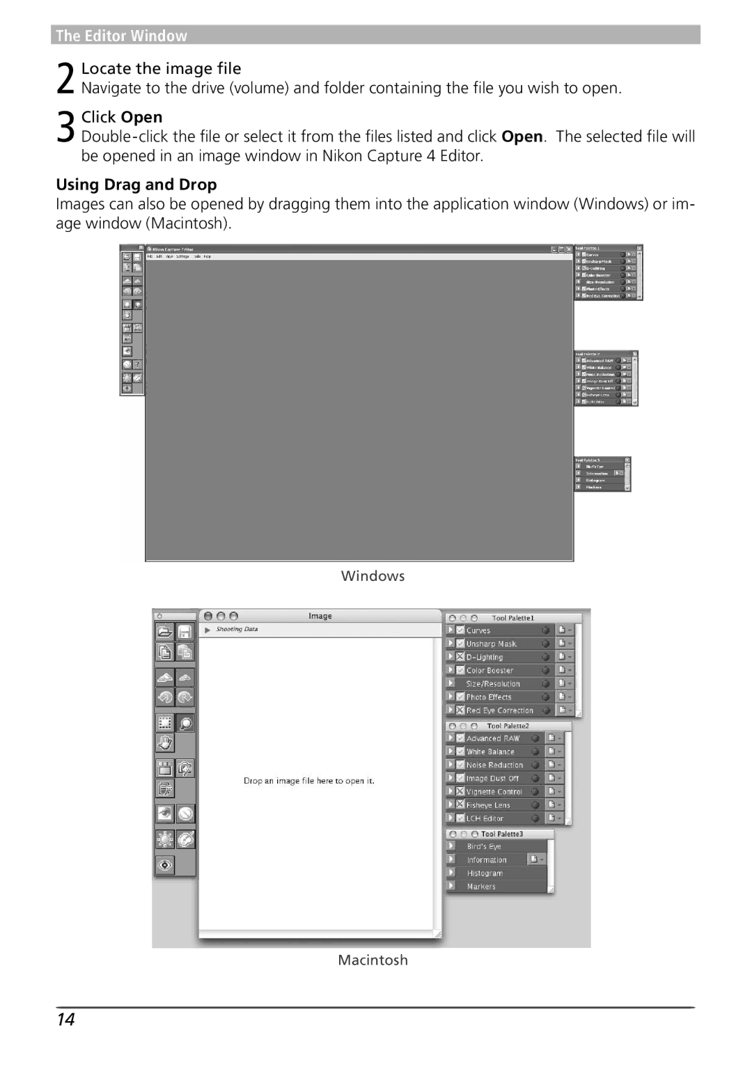 Nikon 4 user manual Using Drag and Drop 