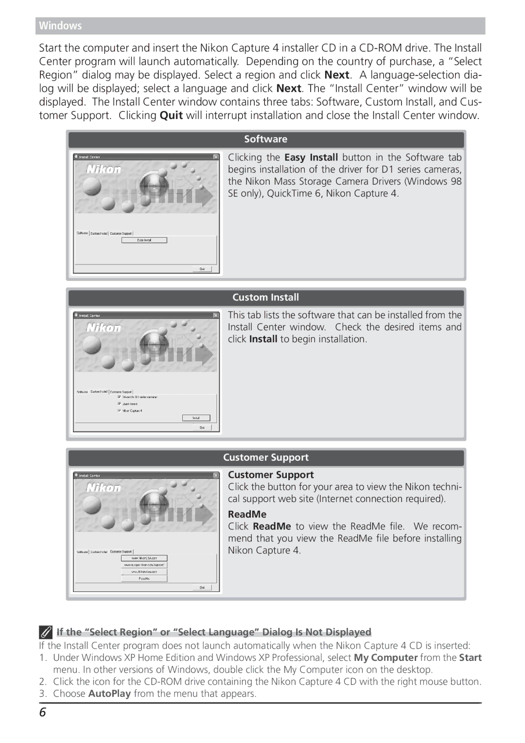 Nikon 4.2 manual Software 