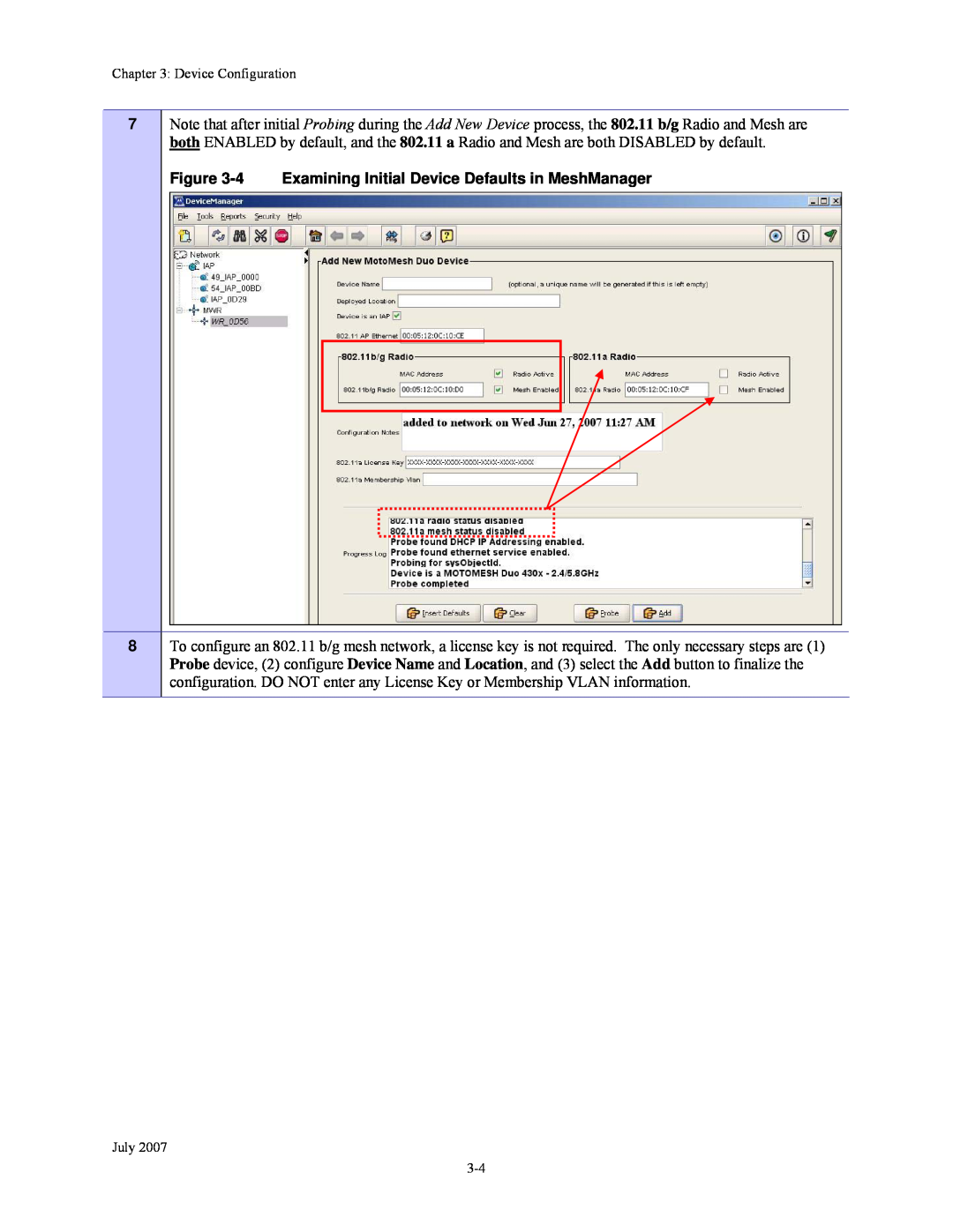 Nikon 4300 manual 4 Examining Initial Device Defaults in MeshManager 