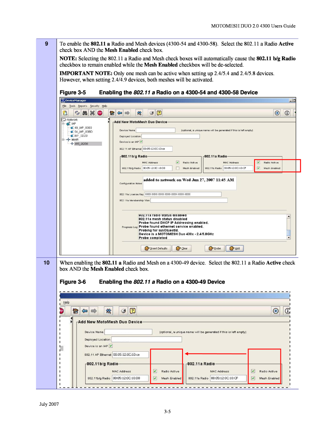 Nikon manual 6 Enabling the 802.11 a Radio on a 4300-49 Device 