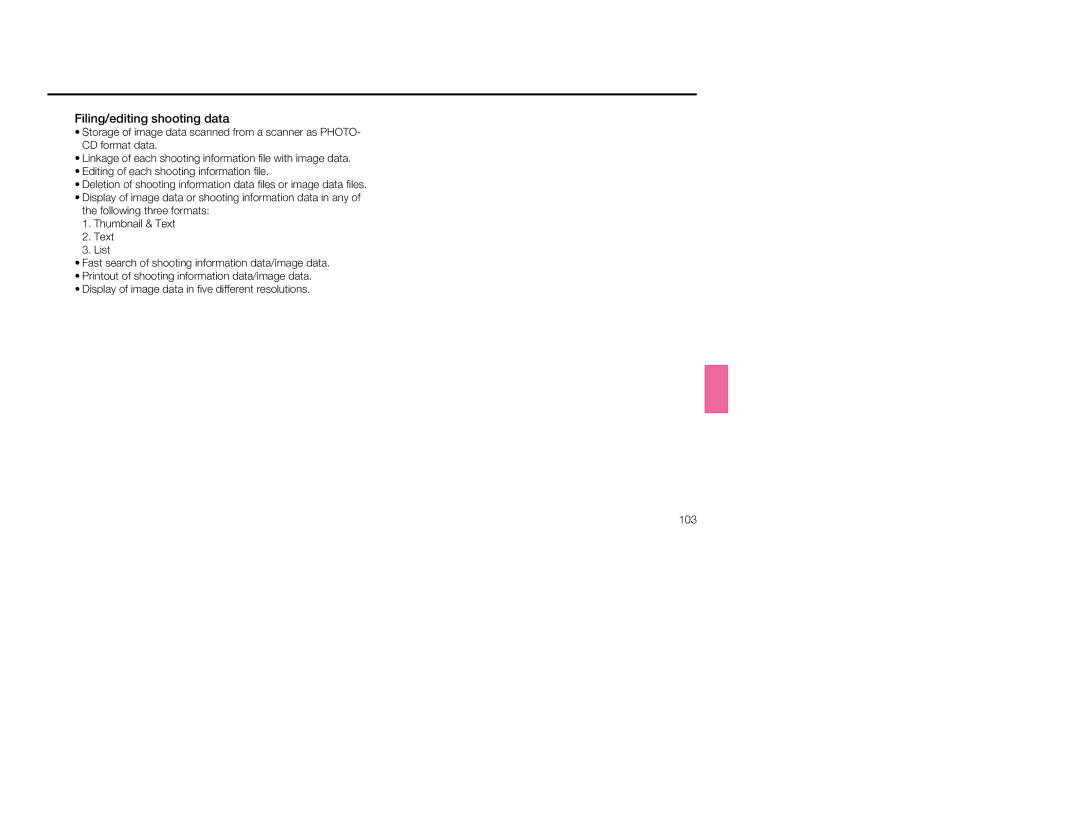 Nikon 1797, 5 instruction manual Filing/editing shooting data 