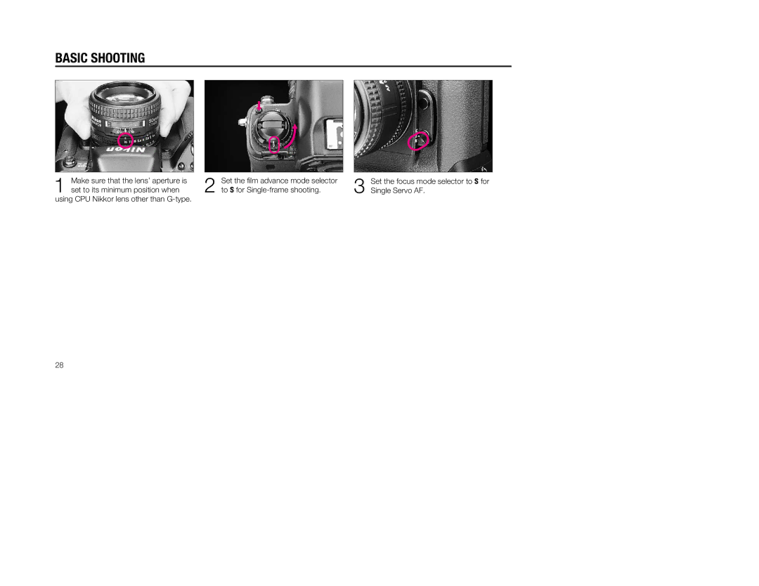 Nikon 5, 1797 instruction manual Basic Shooting 