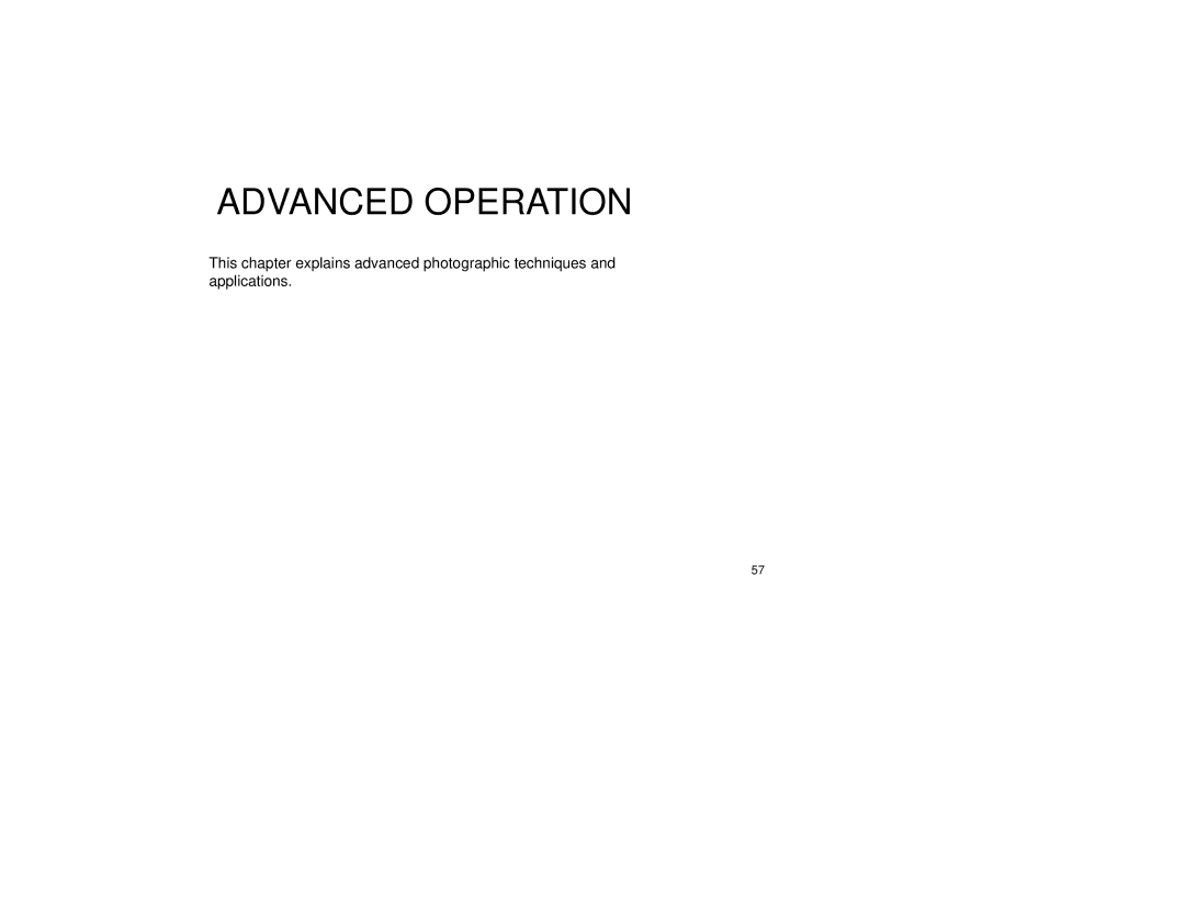 Nikon 1797, 5 instruction manual Advanced Operation 