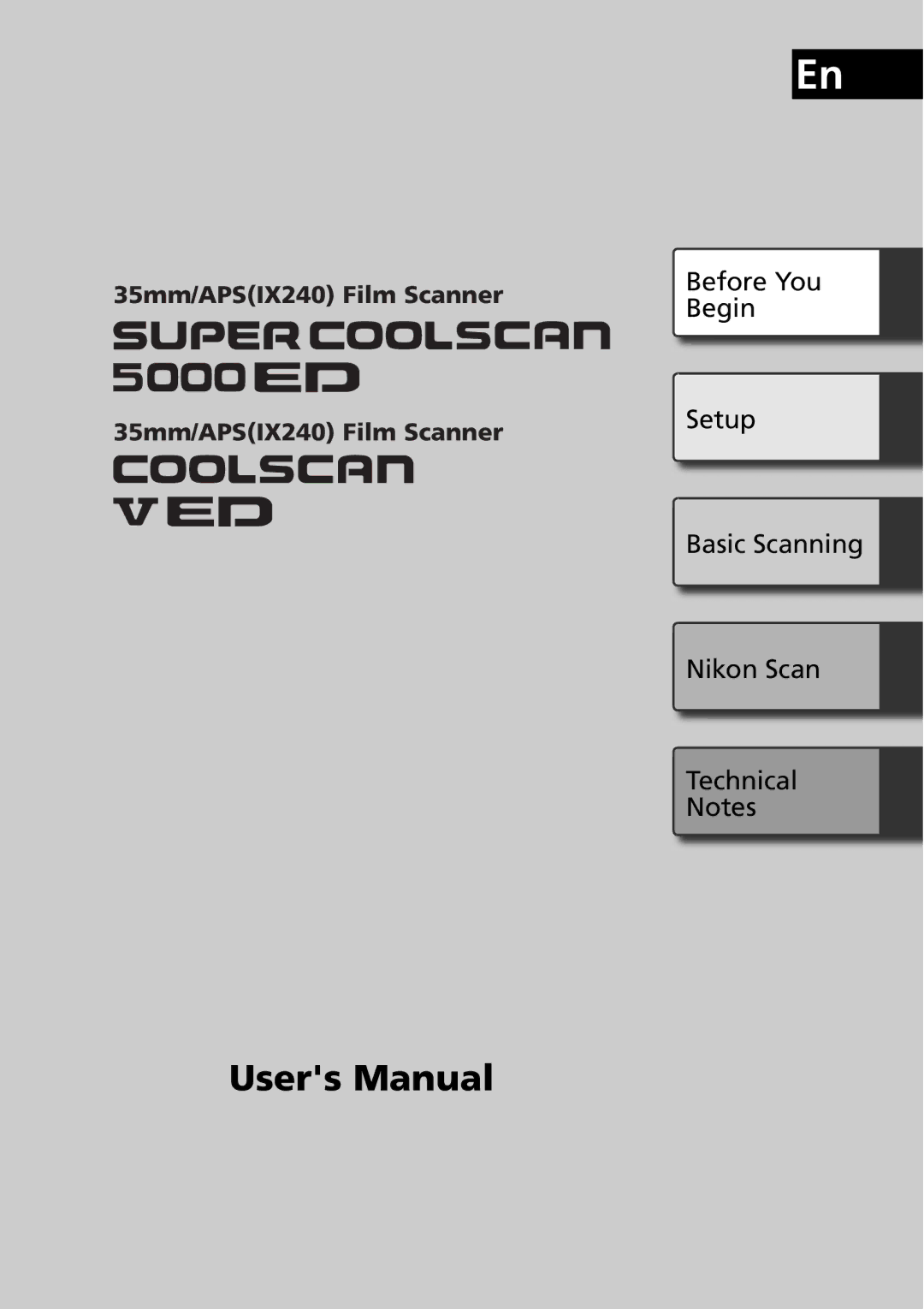 Nikon 5000ED user manual Setup 