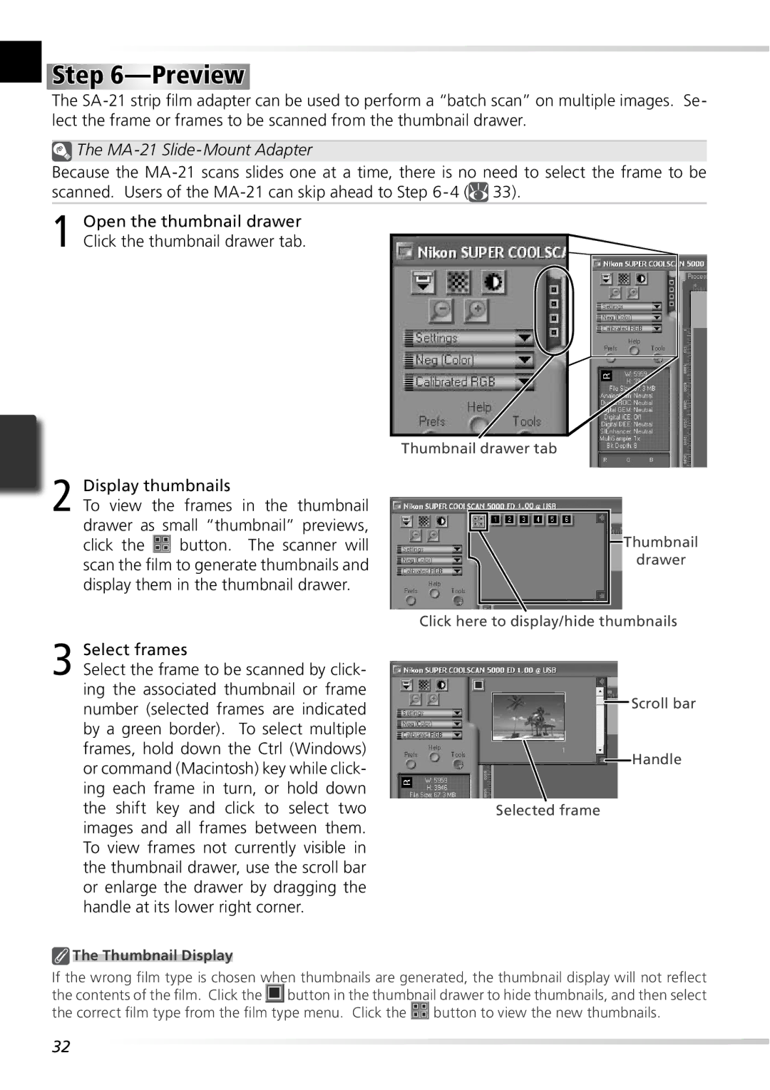 Nikon 5000ED user manual Preview, MA-21 Slide-Mount Adapter 