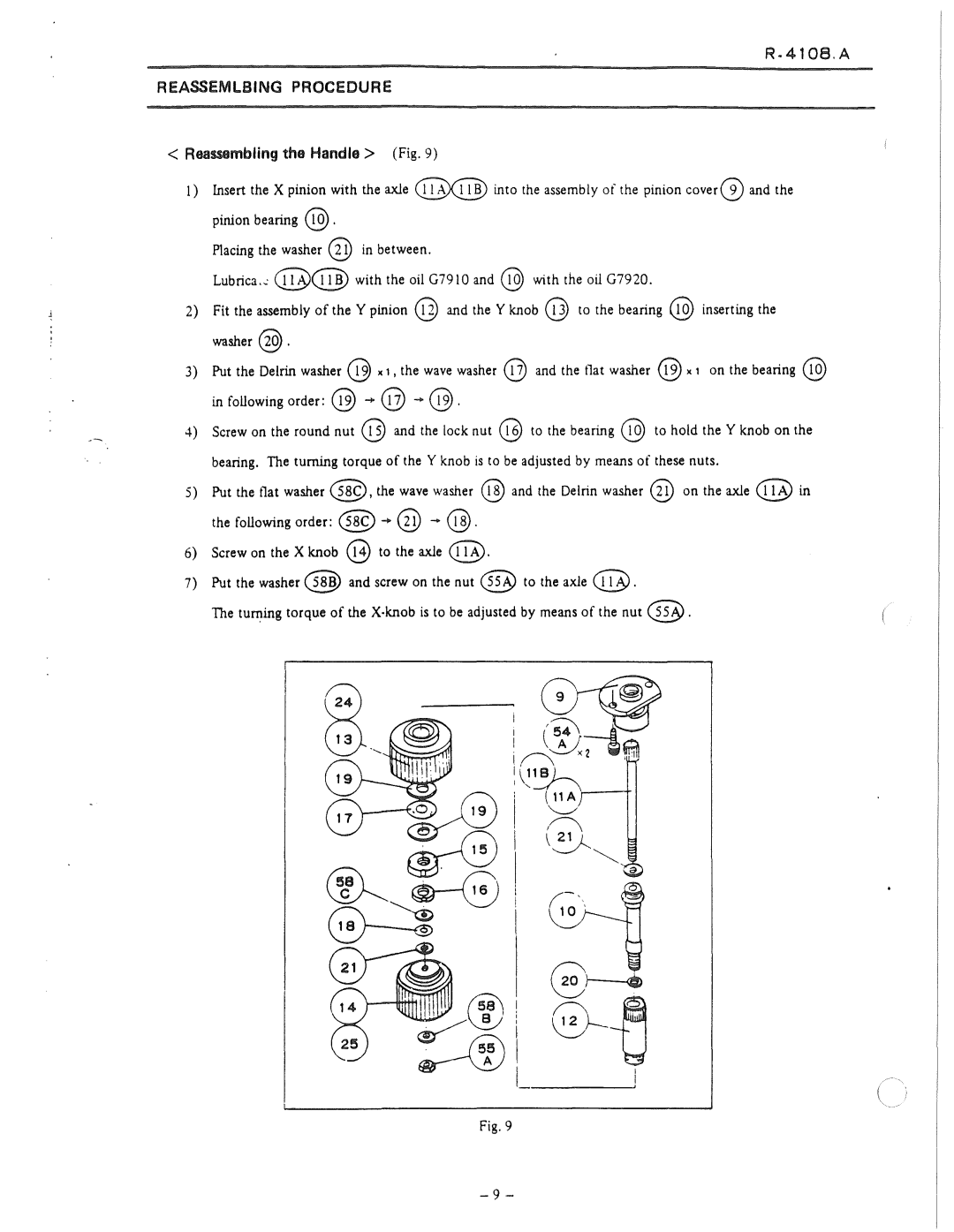 Nikon 50i and E100 manual Reassemlbing Procedure 